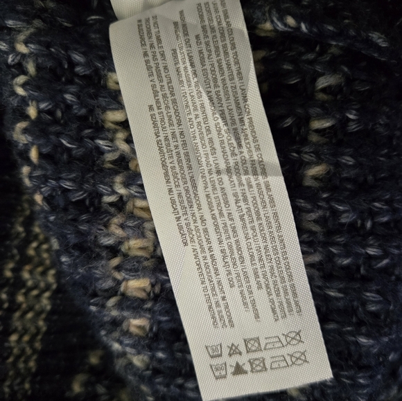 Primark Navy and Cream Knit Men's Large Sweater - Picture 9 of 9